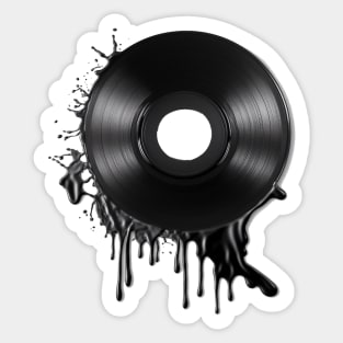 Melting LP Vinyl Sticker